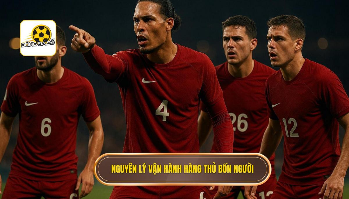 Nguyên lý vận hành cốt lõi của hàng thủ bốn người