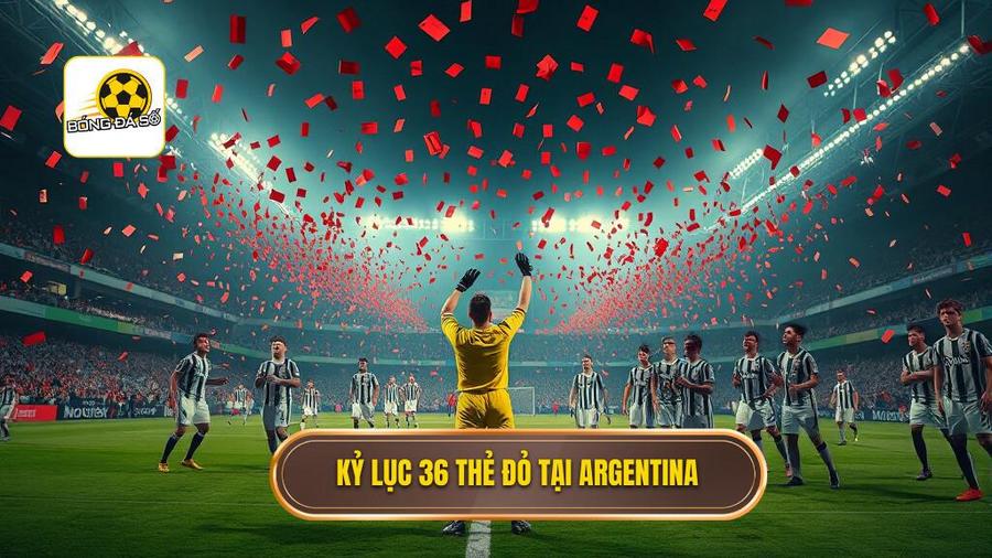 Kỷ lục 36 thẻ đỏ tại Argentina