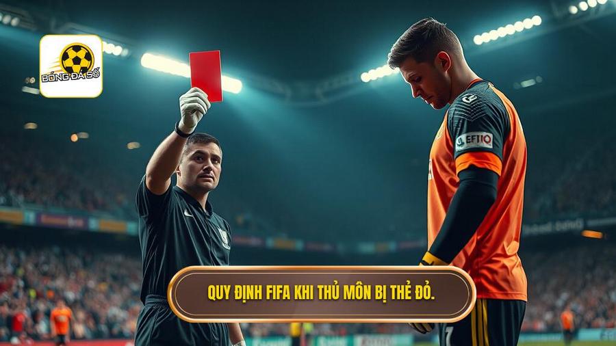 Quy định FIFA khi thủ môn bị thẻ đỏ.