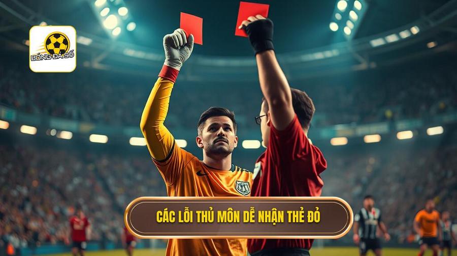 Các lỗi thủ môn dễ nhận thẻ đỏ