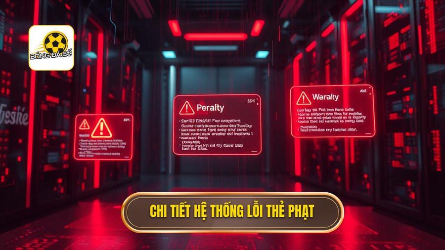 Chi tiết hệ thống lỗi thẻ phạt