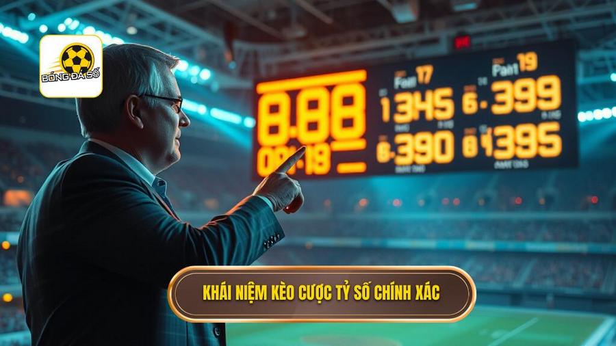 1. Khái niệm kèo cược tỷ số chính xác