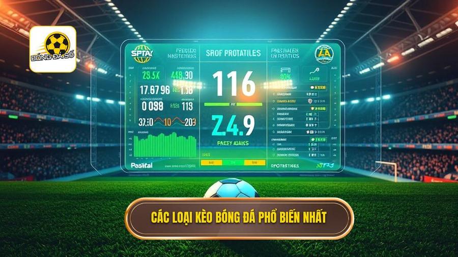 2. Các loại kèo bóng đá phổ biến nhất