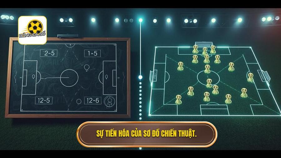 Sự tiến hóa của sơ đồ chiến thuật.