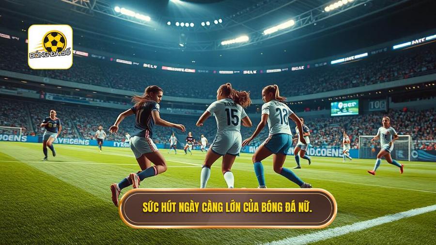 3. Sức hút ngày càng lớn của bóng đá nữ.