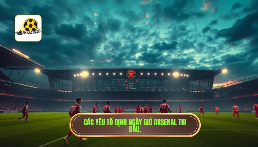 Những yếu tố ảnh hưởng đến giờ thi đấu của Arsenal
